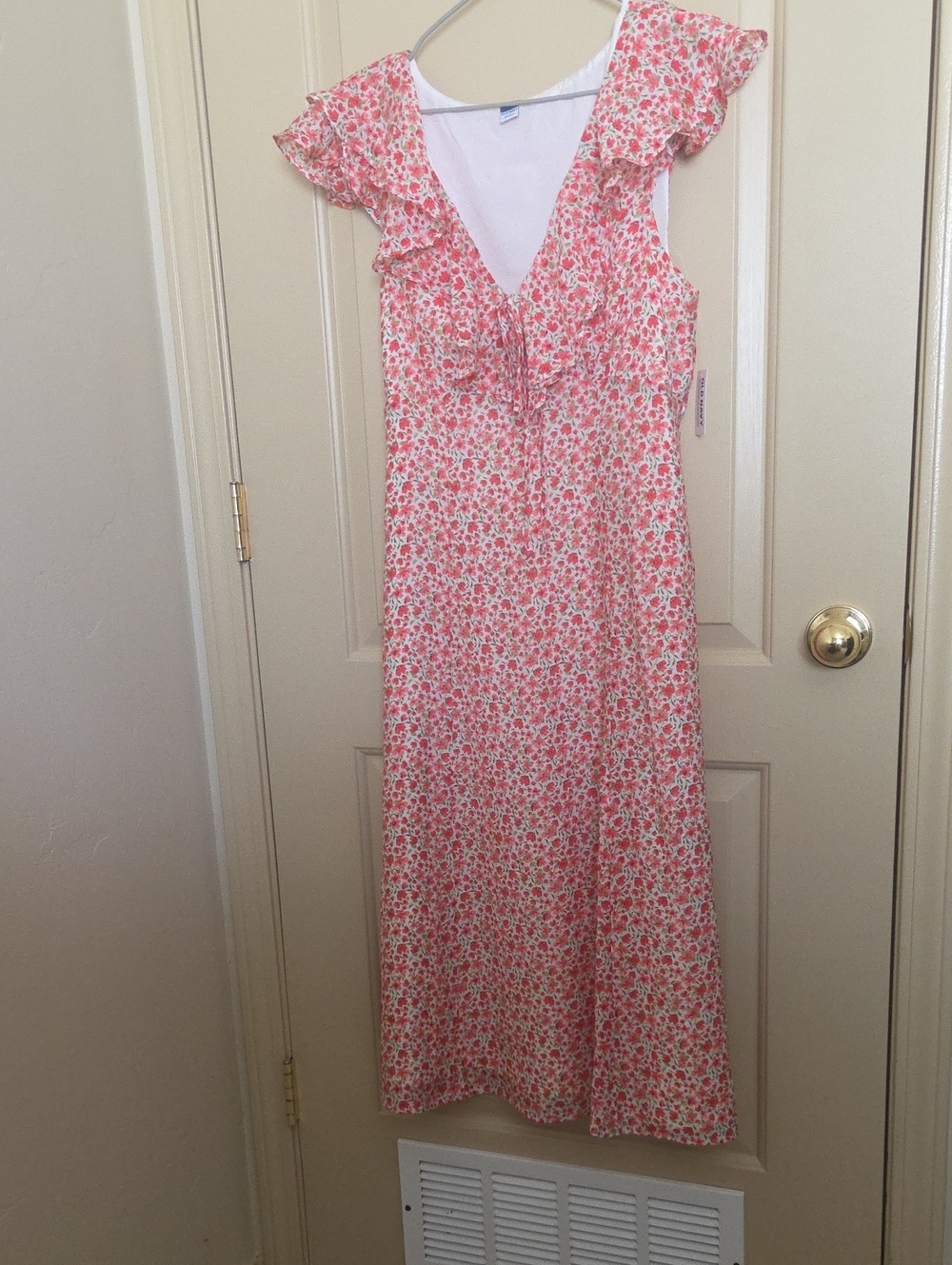 Old Navy Light Pink Sleeveless Dress with Ruffle Detail